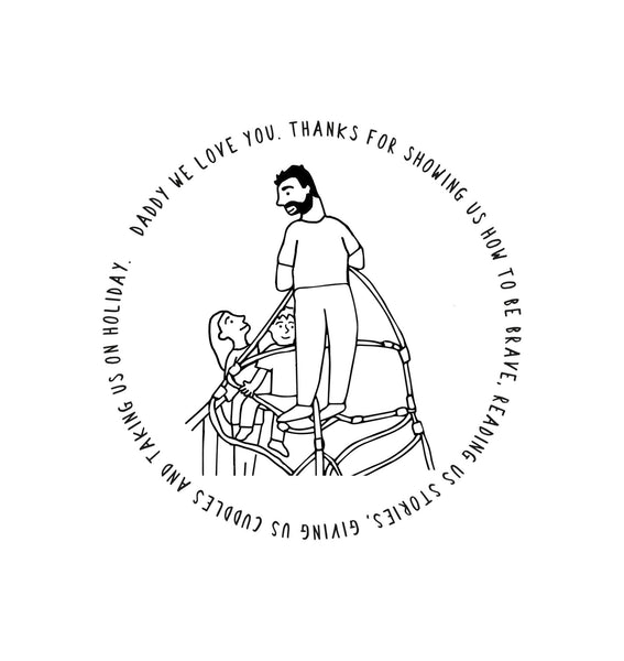 Personalised Story About Dad Print