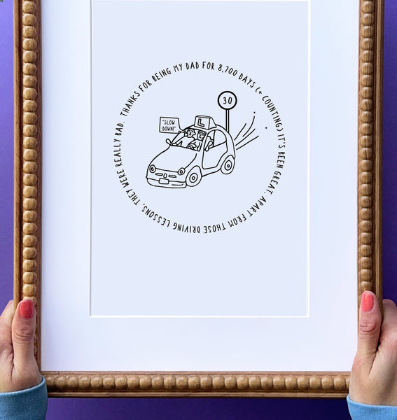 Personalised Story About Dad Print