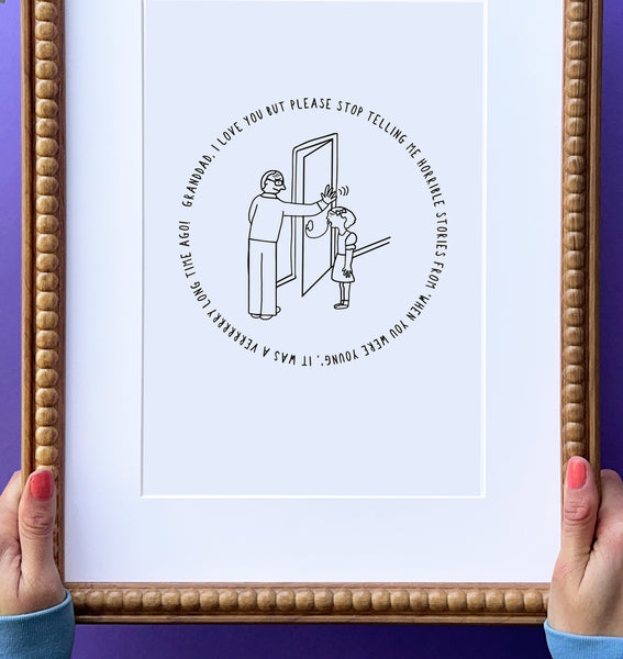 Personalised Story About Dad Print