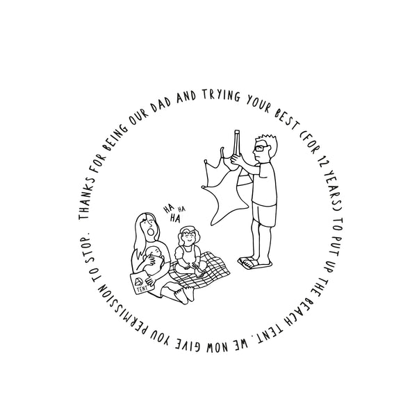 Personalised Story About Dad Print