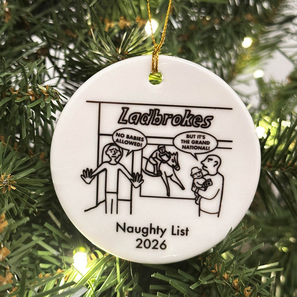 Personalised doodle memory Christmas decoration