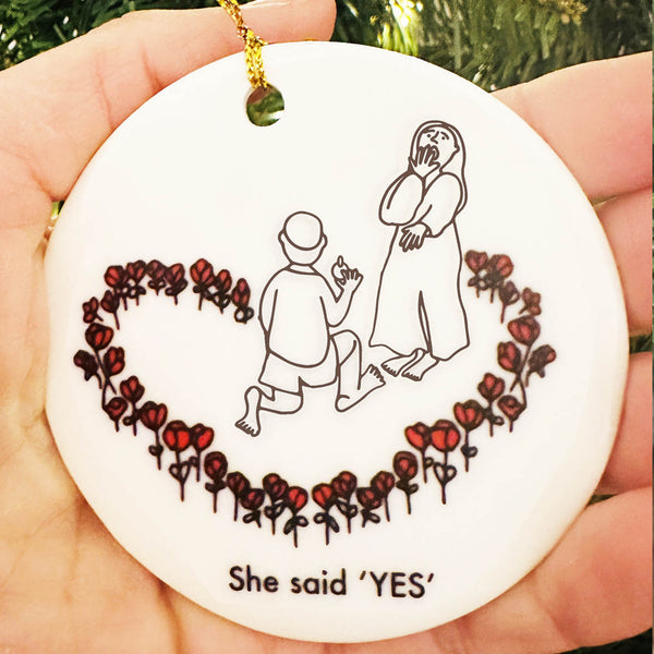 Personalised Portrait Christmas Tree Bauble - Existing Order