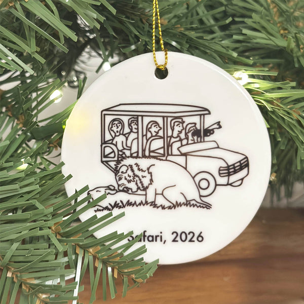 Personalised Portrait Christmas Tree Bauble - Existing Order