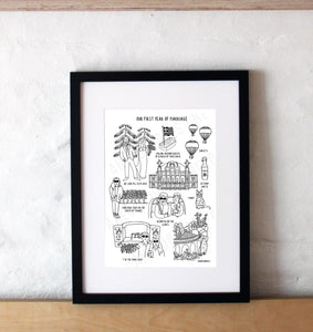 1st Anniversary Print *personalised*